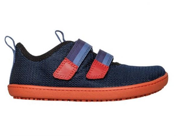 Sole Runner Puck3 navy orange Barfußschuh Kinder (1)