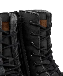 Koel FARO Boot Lammfell black Barfußschuh